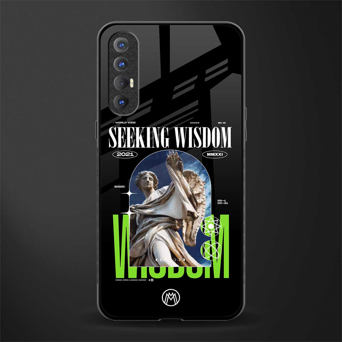 seeking wisdom glass case for oppo reno 3 pro image