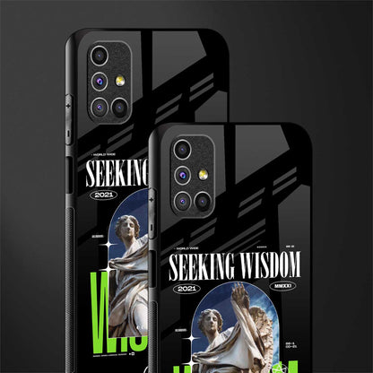 seeking wisdom glass case for samsung galaxy m51 image-2