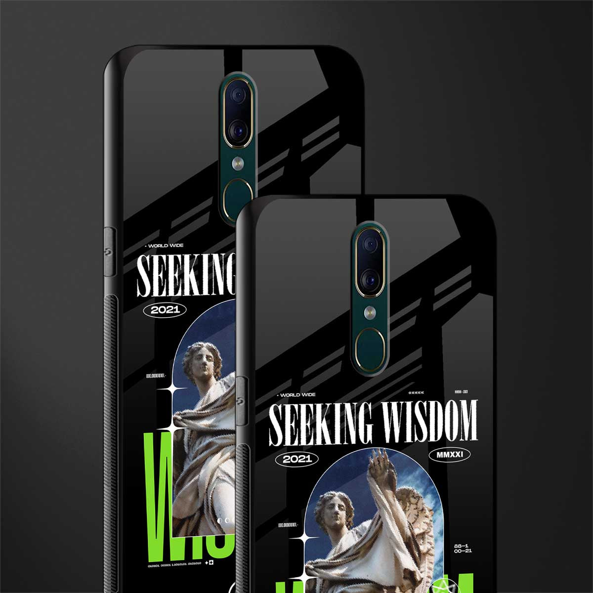 seeking wisdom glass case for oppo a9 image-2