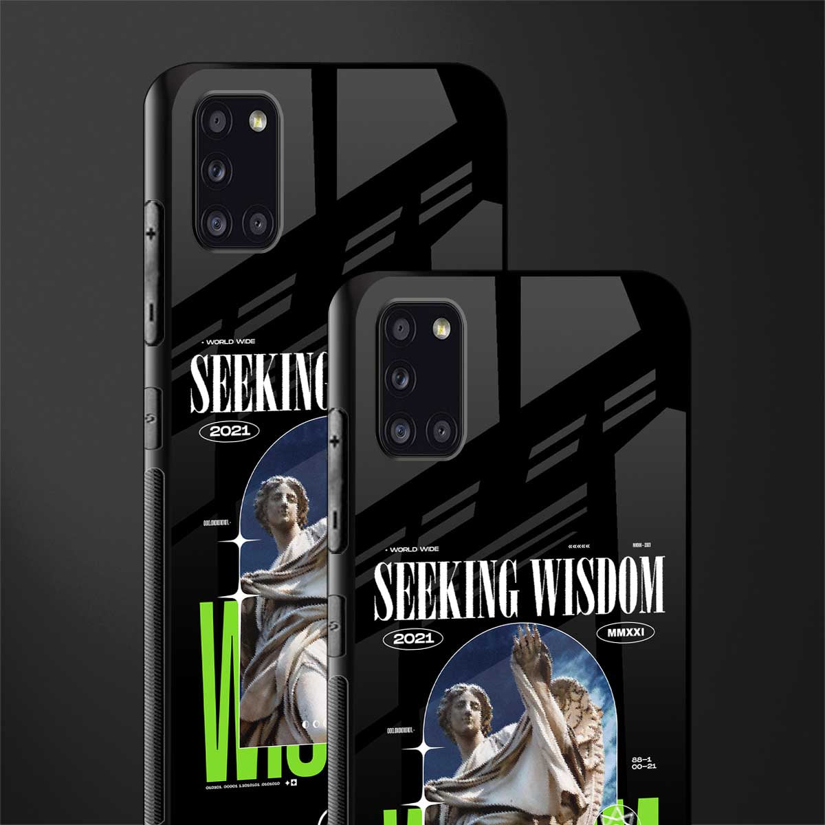 seeking wisdom glass case for samsung galaxy a31 image-2