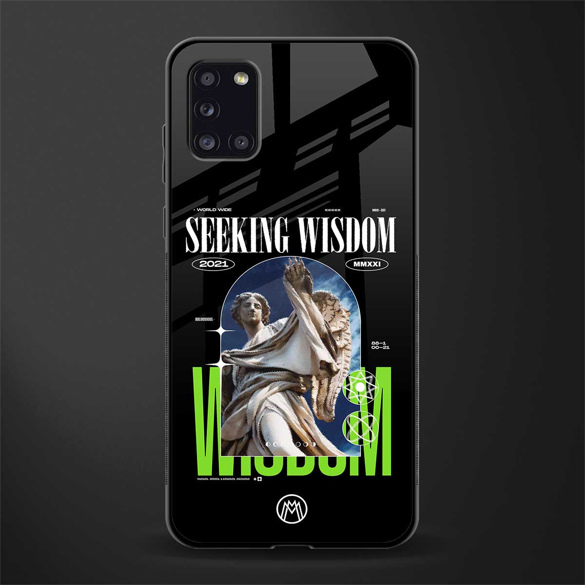 seeking wisdom glass case for samsung galaxy a31 image