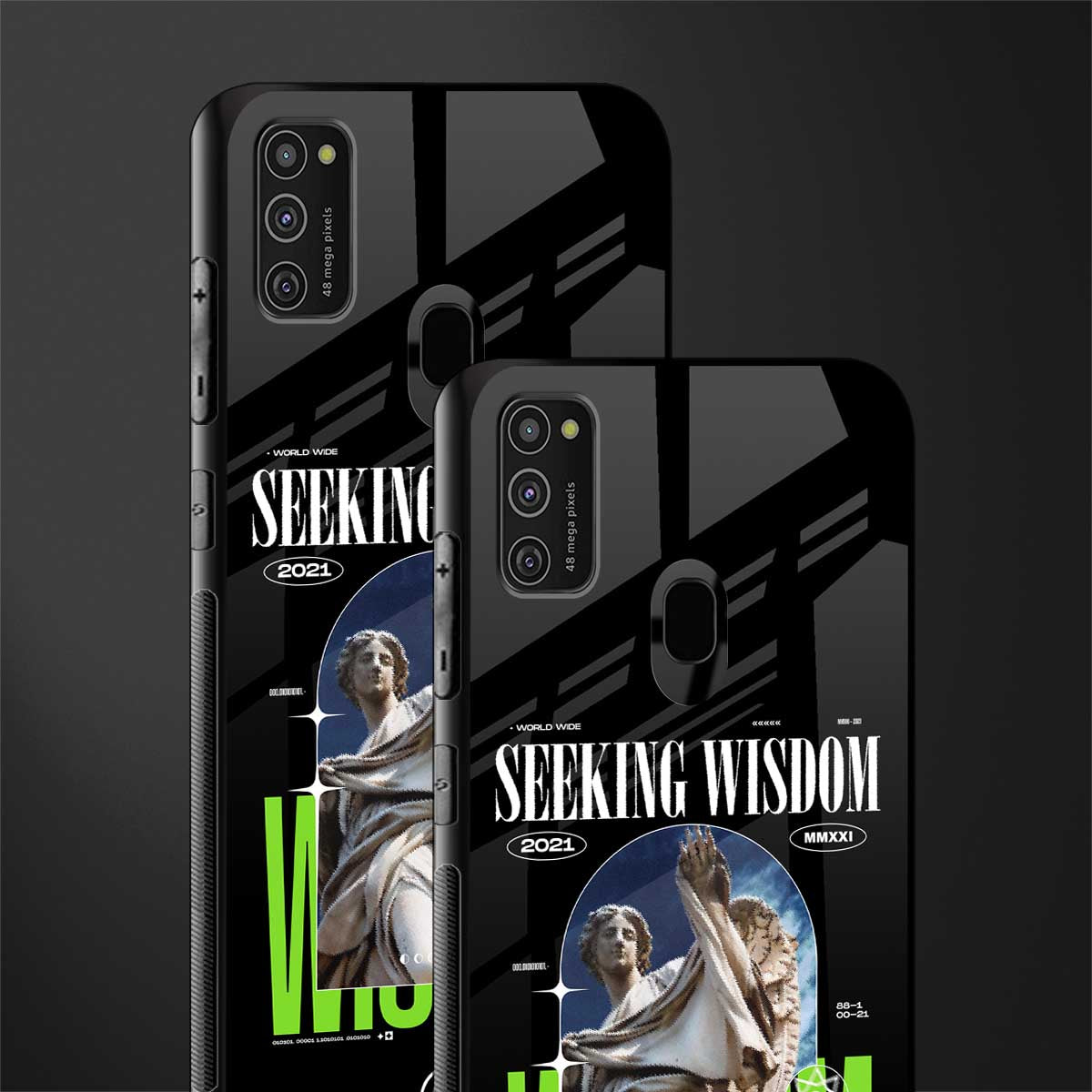 seeking wisdom glass case for samsung galaxy m30s image-2