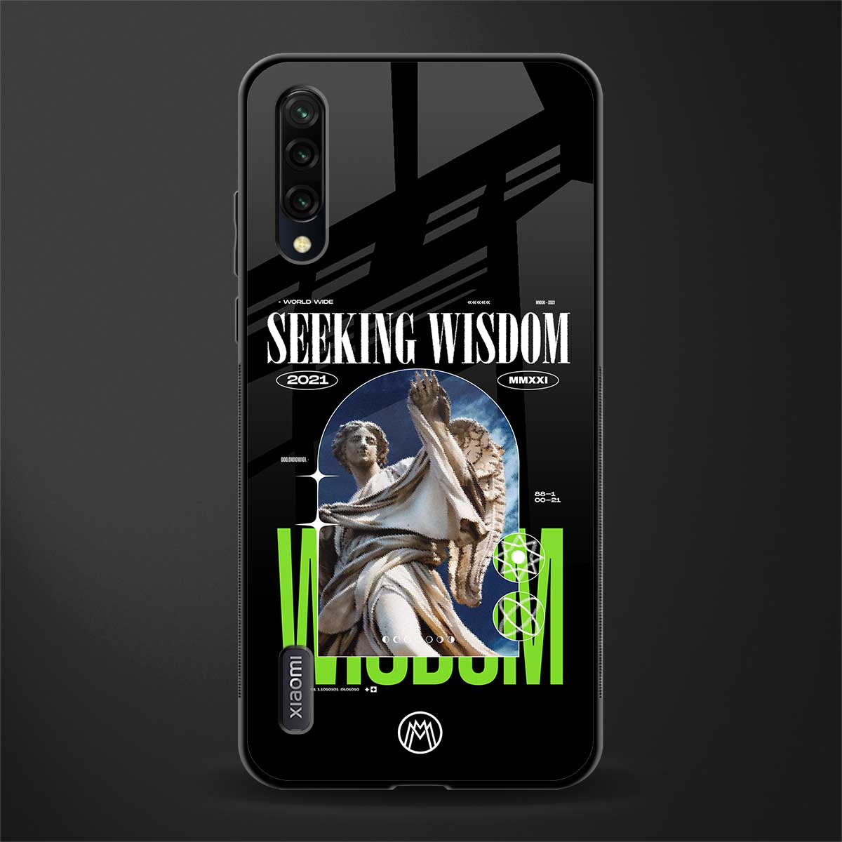 seeking wisdom glass case for mi a3 redmi a3 image