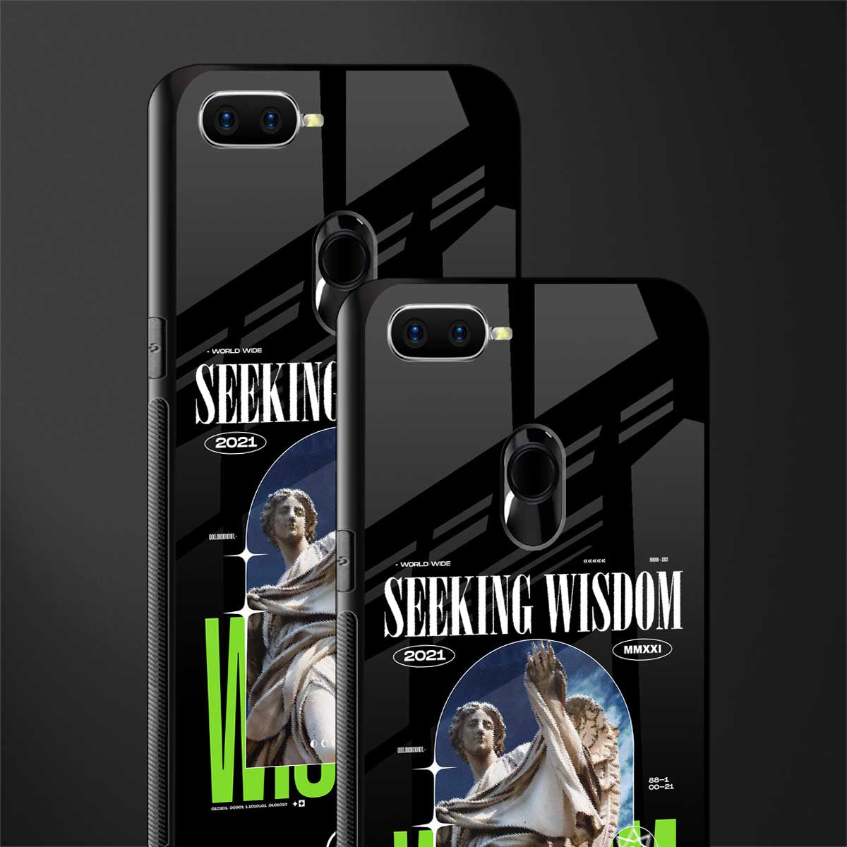 seeking wisdom glass case for oppo a7 image-2