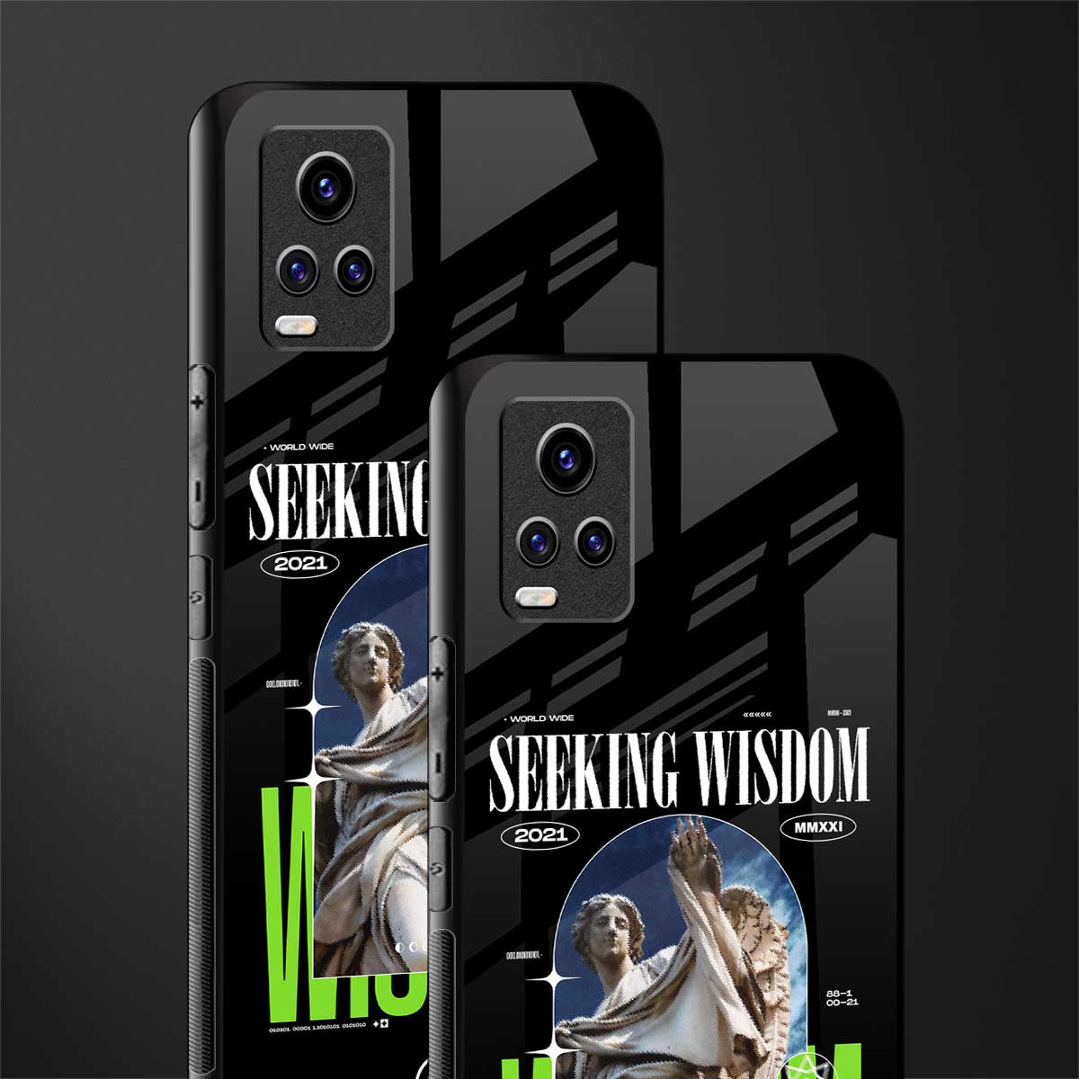 seeking wisdom back phone cover | glass case for vivo y73