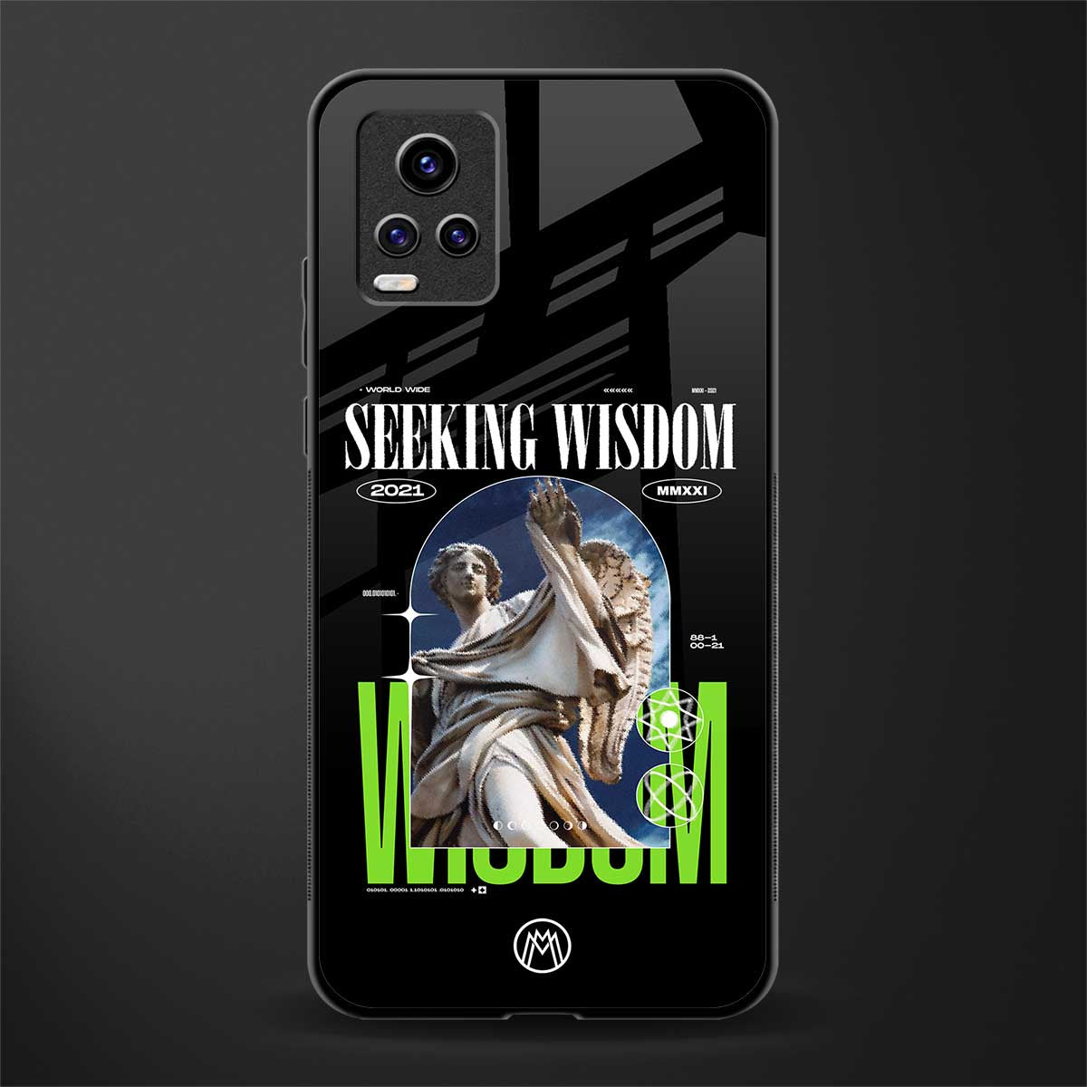 seeking wisdom back phone cover | glass case for vivo y73