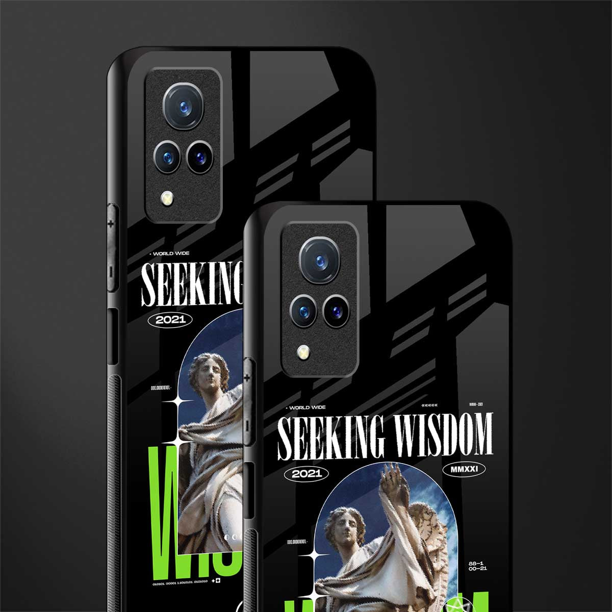 seeking wisdom glass case for vivo v21 5g image-2