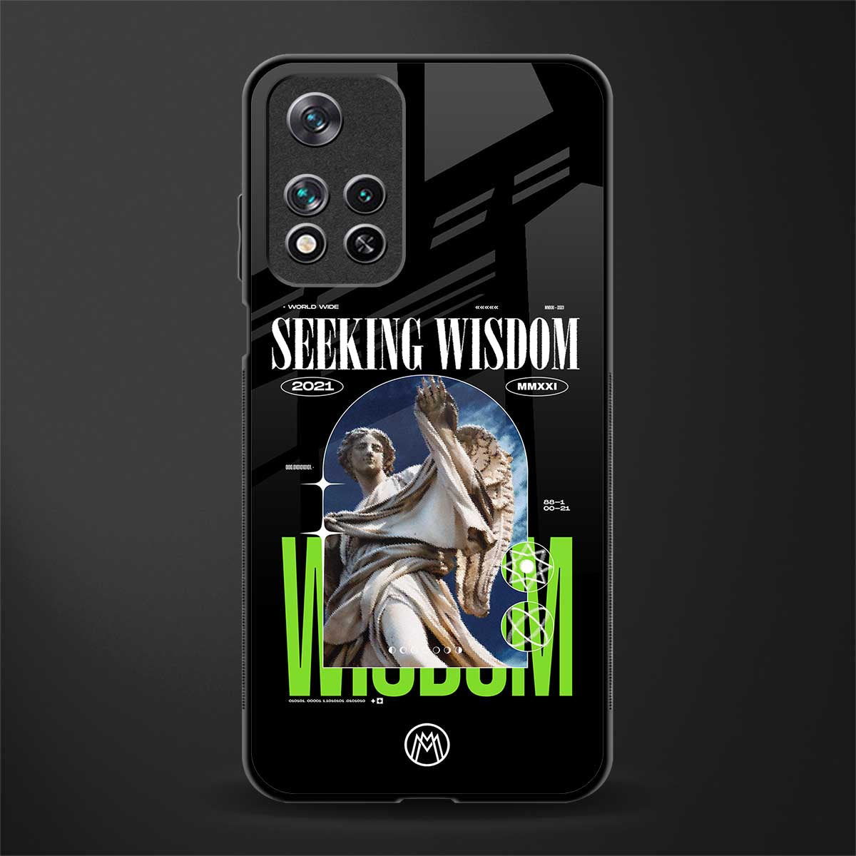 seeking wisdom glass case for poco m4 pro 5g image