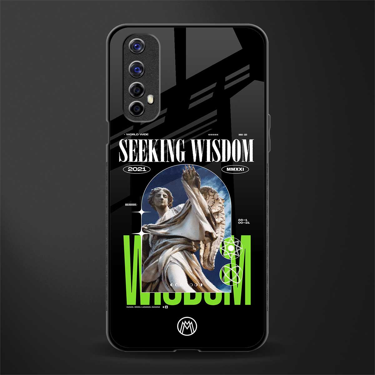 seeking wisdom glass case for realme 7 image