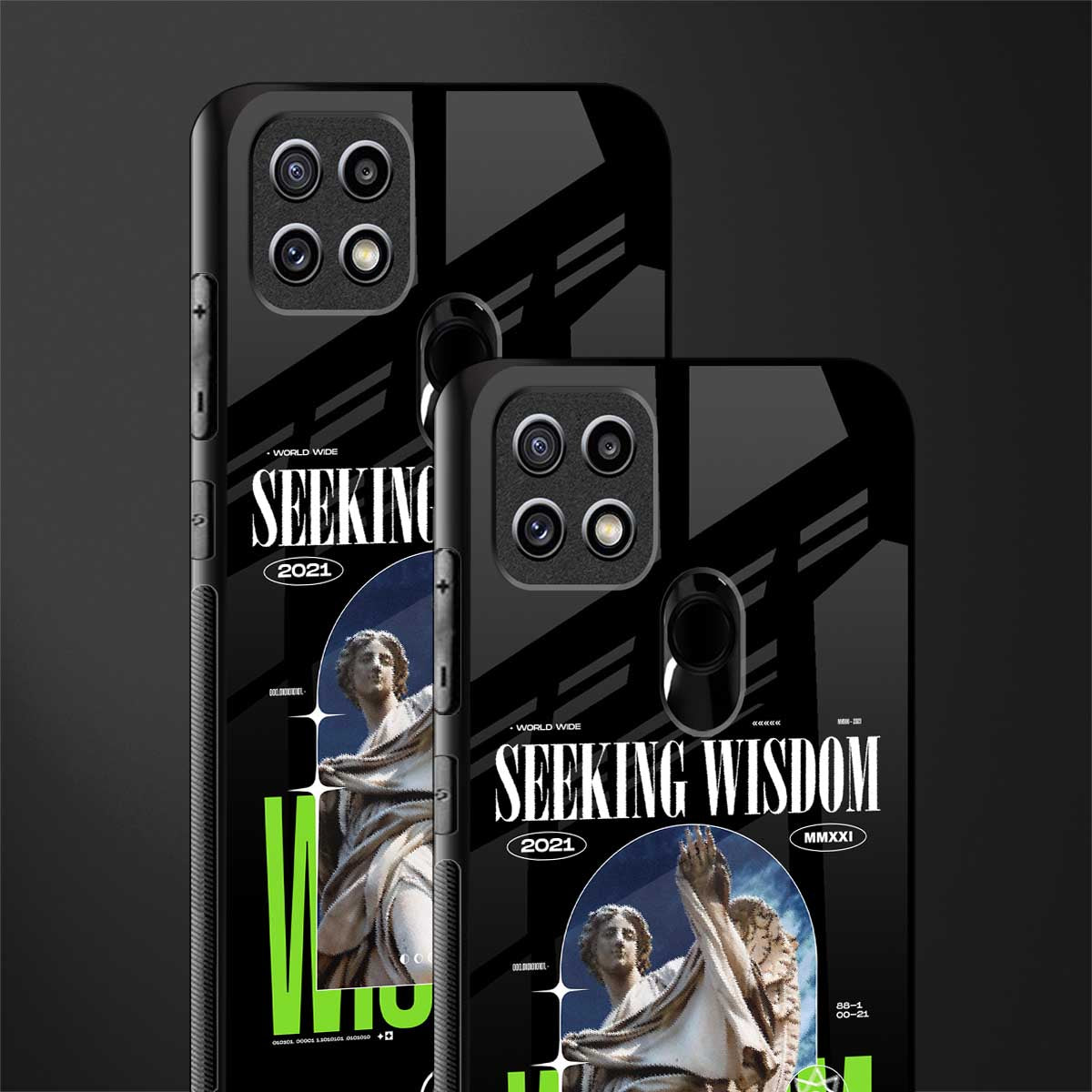seeking wisdom glass case for oppo a15 image-2
