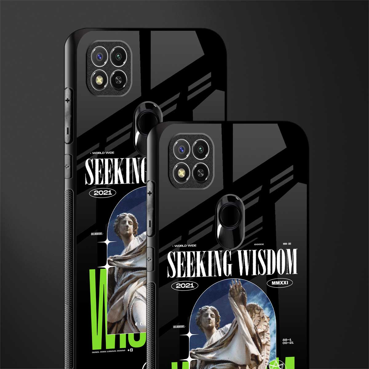 seeking wisdom glass case for redmi 9c image-2