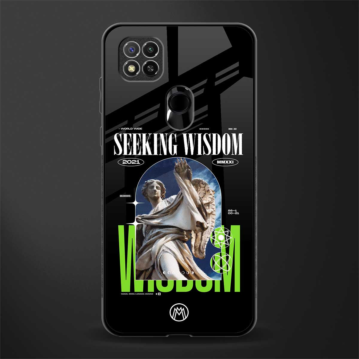 seeking wisdom glass case for redmi 9 image