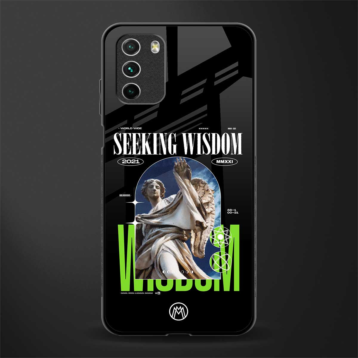 seeking wisdom glass case for poco m3 image