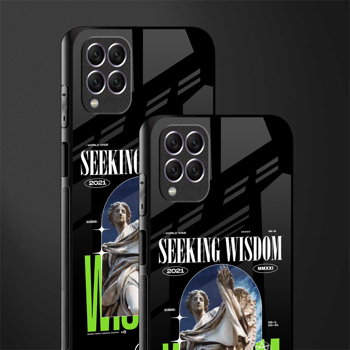 seeking wisdom glass case for samsung galaxy f62 image-2