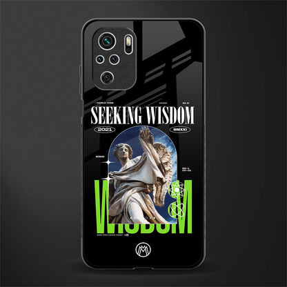 seeking wisdom glass case for redmi note 10 image