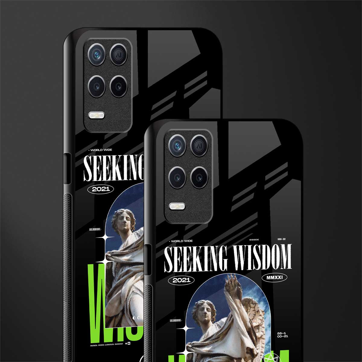 seeking wisdom glass case for realme 8 5g image-2