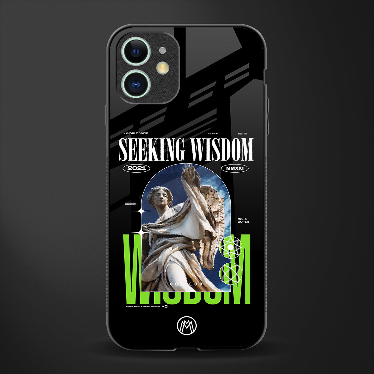seeking wisdom glass case for iphone 12 image