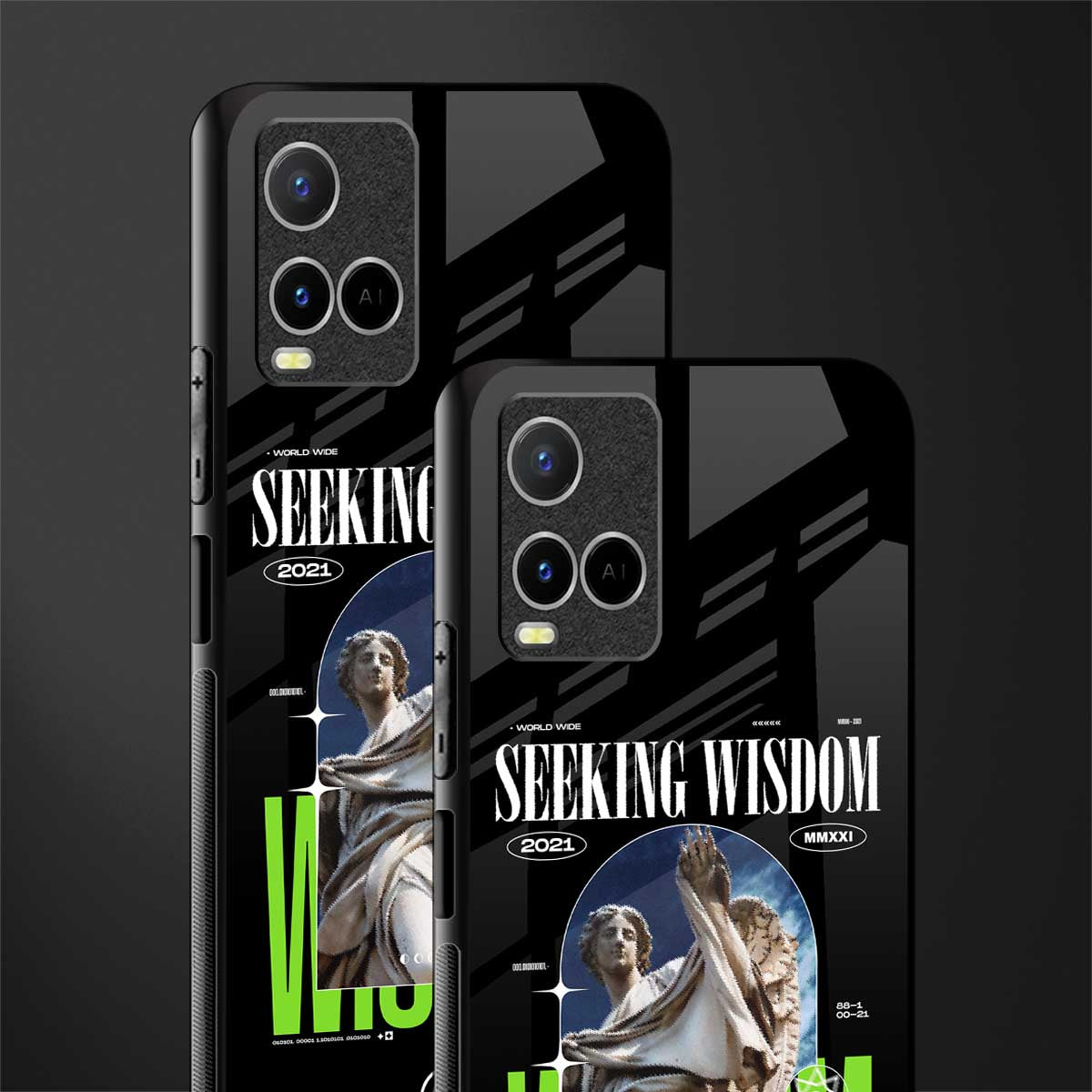 seeking wisdom glass case for vivo y21 image-2