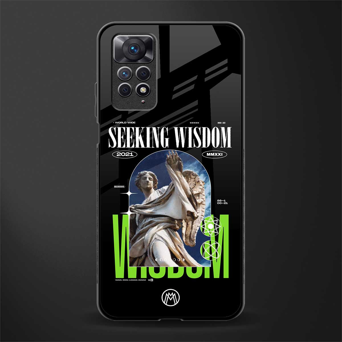 seeking wisdom back phone cover | glass case for redmi note 11 pro plus 4g/5g