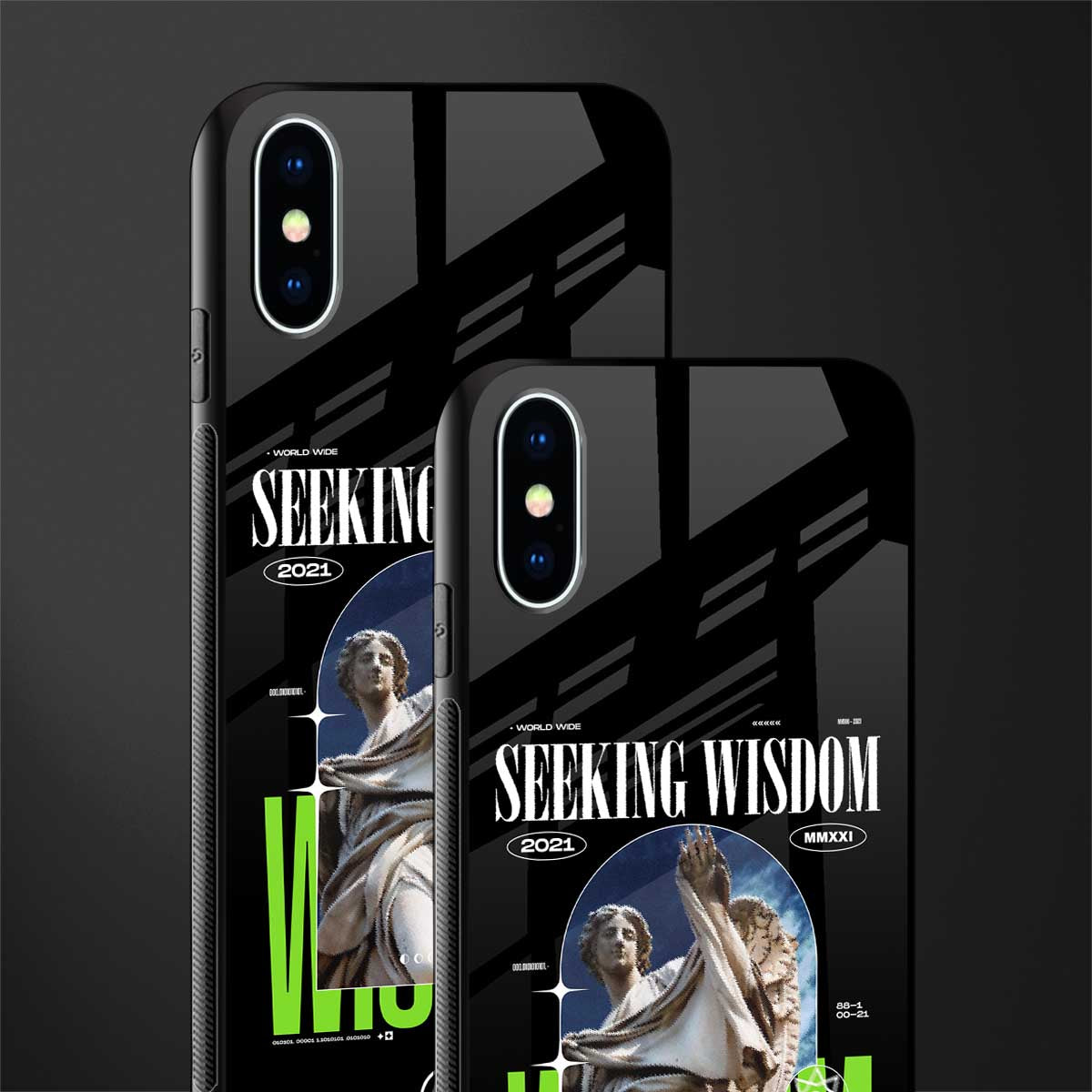 seeking wisdom glass case for iphone xs image-2