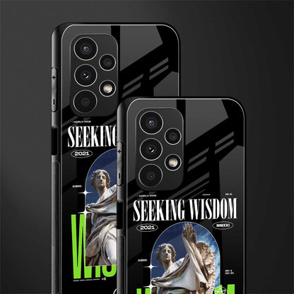 seeking wisdom back phone cover | glass case for samsung galaxy a13 4g