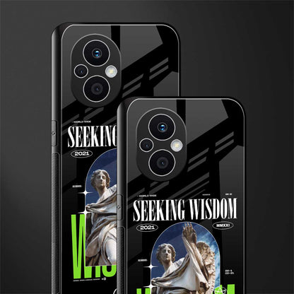 seeking wisdom back phone cover | glass case for oppo f21 pro 5g