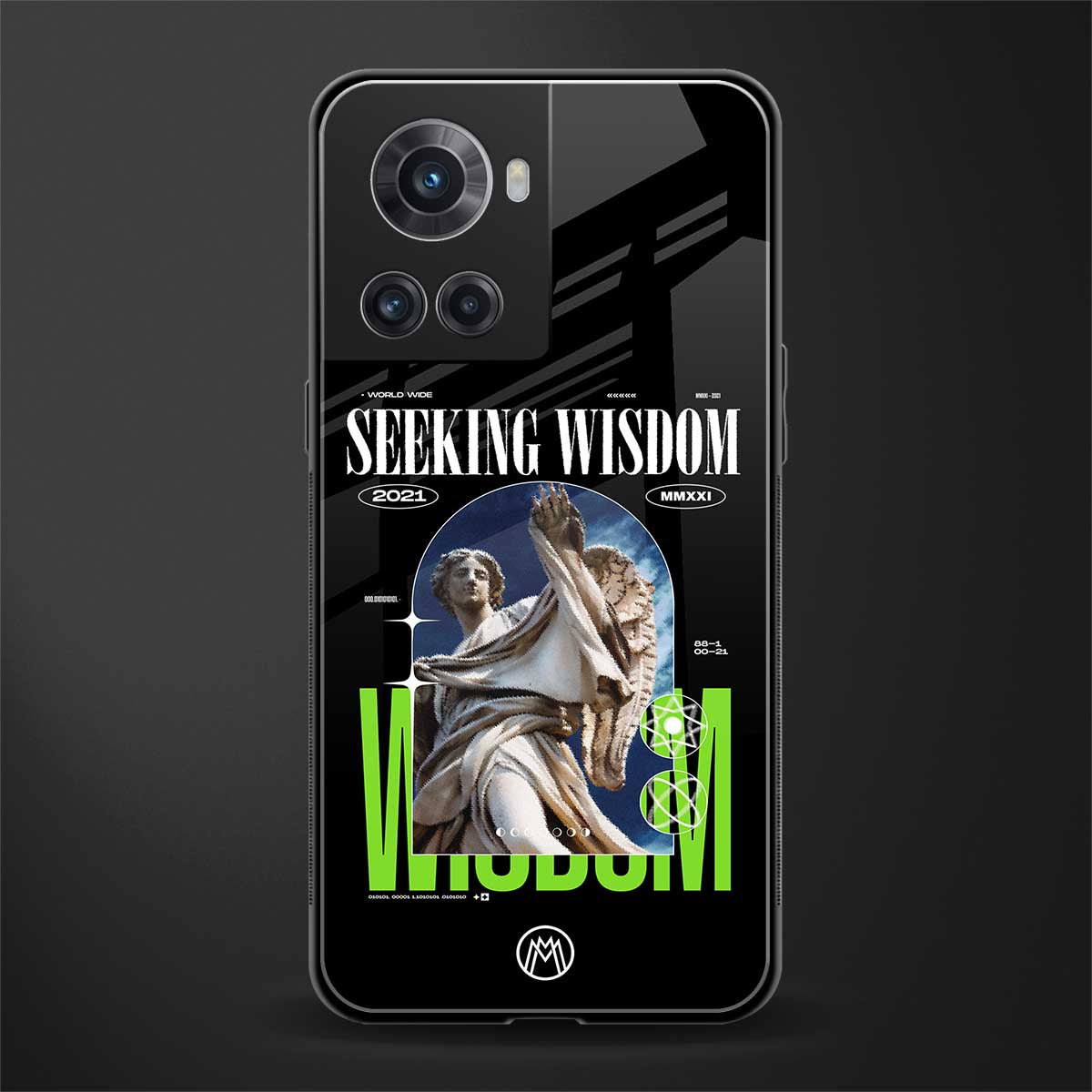 seeking wisdom back phone cover | glass case for oneplus 10r 5g