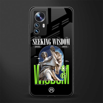 seeking wisdom back phone cover | glass case for xiaomi 12 pro