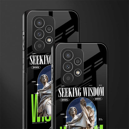 seeking wisdom back phone cover | glass case for samsung galaxy a33 5g