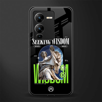 seeking wisdom back phone cover | glass case for vivo v25 pro 5g