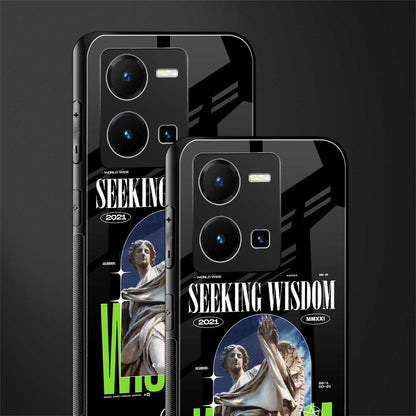 seeking wisdom back phone cover | glass case for vivo y35 4g
