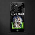 seeking wisdom back phone cover | glass case for vivo y35 4g