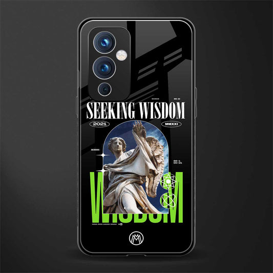 seeking wisdom back phone cover | glass case for oneplus 9