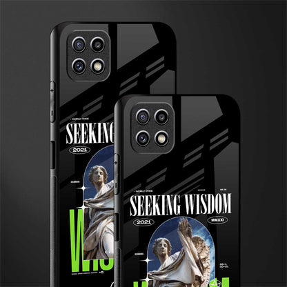 seeking wisdom back phone cover | glass case for samsung galaxy f42