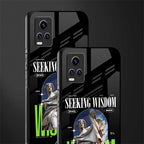seeking wisdom back phone cover | glass case for vivo v21e 4g
