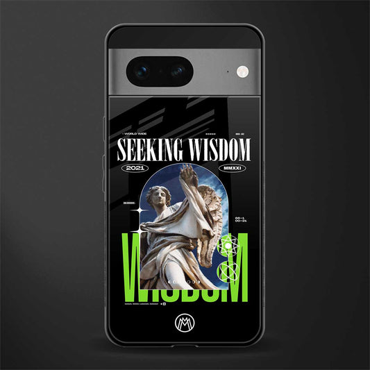 seeking wisdom back phone cover | glass case for google pixel 7