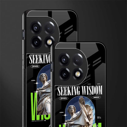 seeking wisdom back phone cover | glass case for oneplus 11r