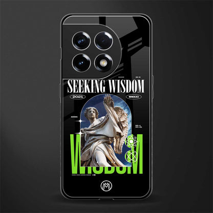 seeking wisdom back phone cover | glass case for oneplus 11r