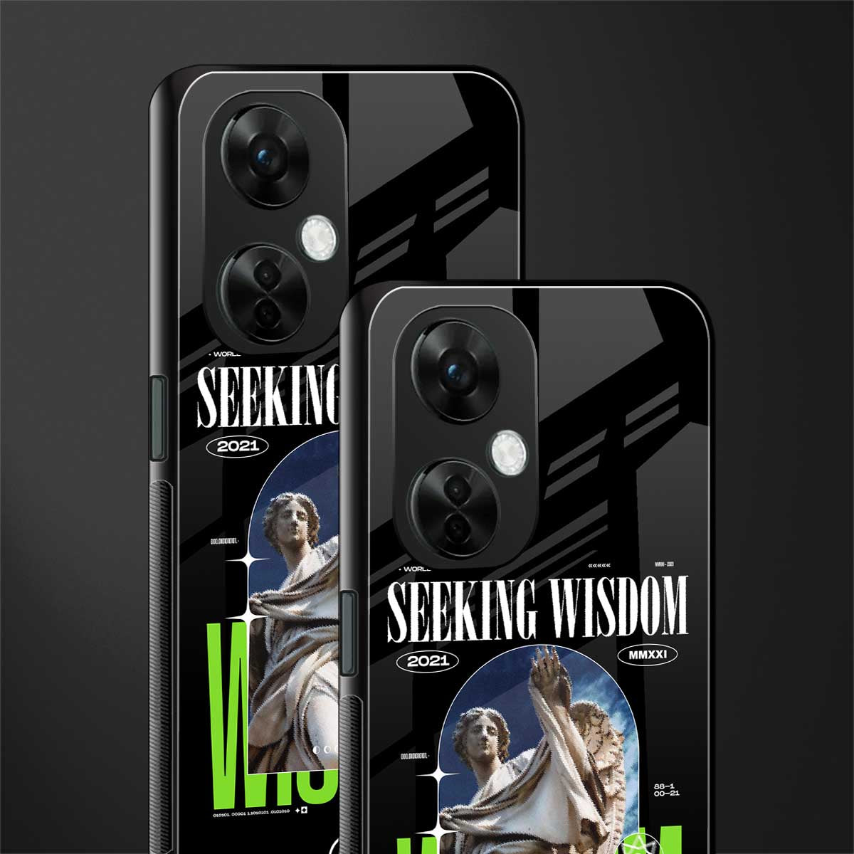 seeking wisdom back phone cover | glass case for oneplus nord ce 3 lite