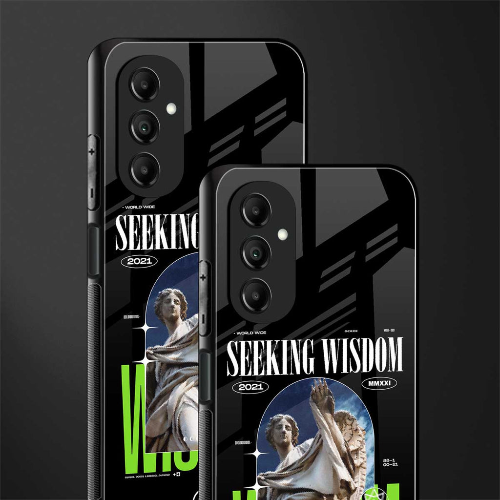 seeking wisdom back phone cover | glass case for samsung galaxy a14 5g