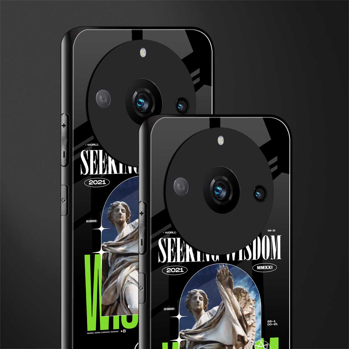 seeking wisdom back phone cover | glass case for realme 11 pro 5g