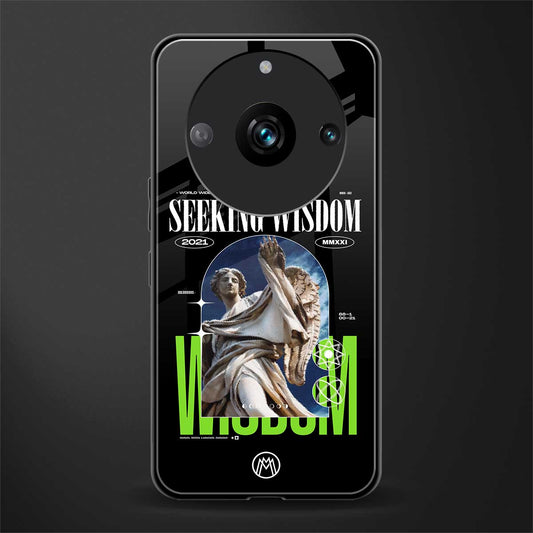 seeking wisdom back phone cover | glass case for realme 11 pro 5g