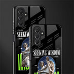 seeking wisdom back phone cover | glass case for samsun galaxy a24 4g