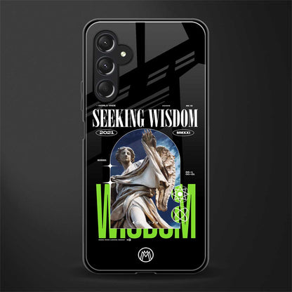 seeking wisdom back phone cover | glass case for samsun galaxy a24 4g