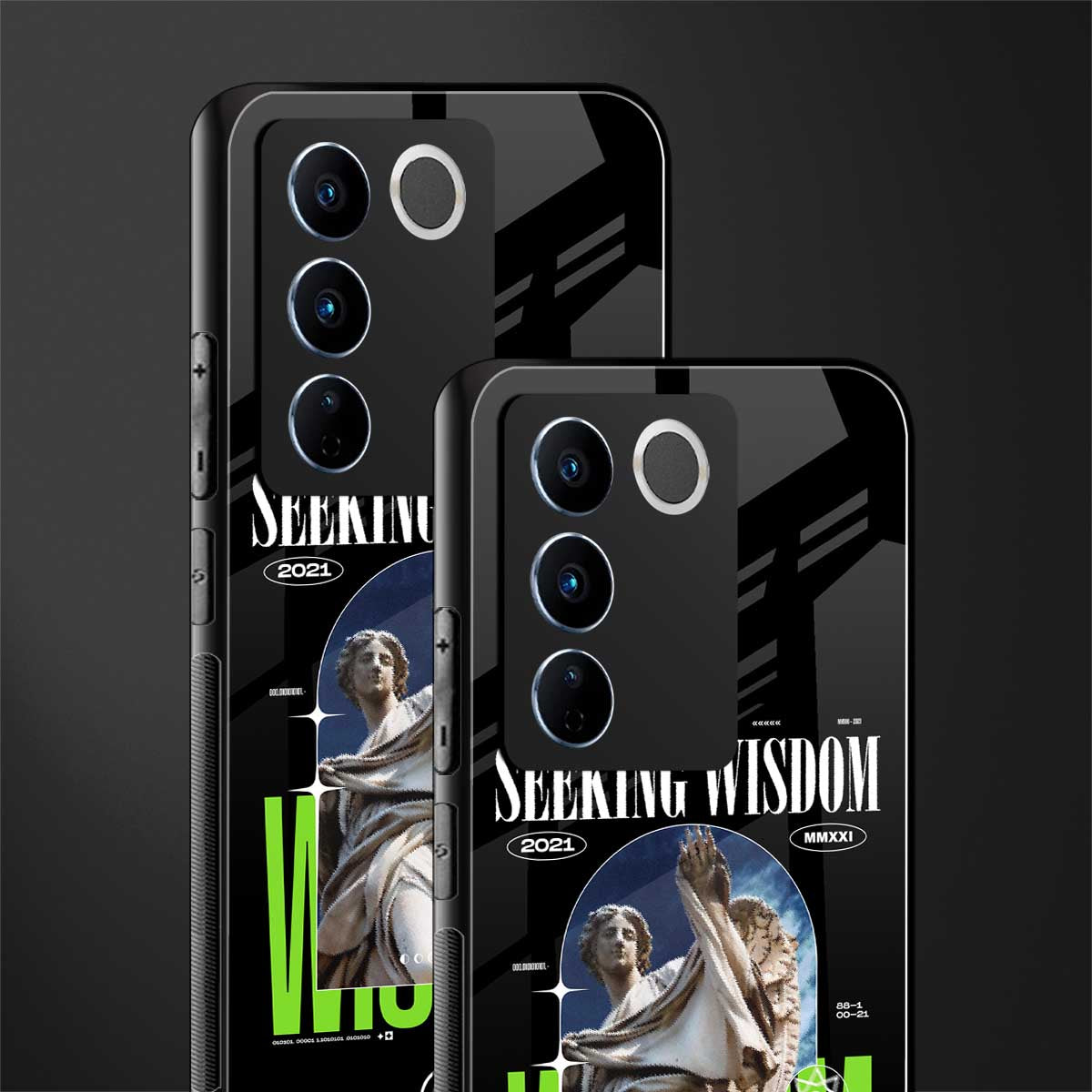 seeking wisdom back phone cover | glass case for vivo v27 pro 5g