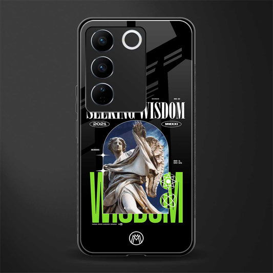 seeking wisdom back phone cover | glass case for vivo v27 pro 5g