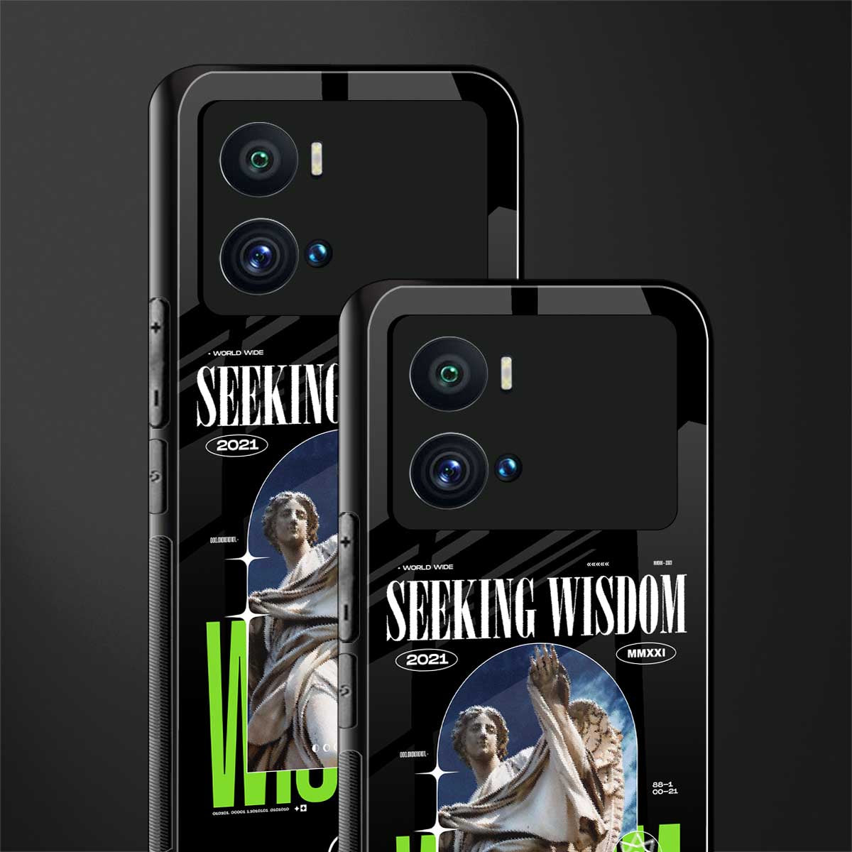 seeking wisdom back phone cover | glass case for iQOO 9 Pro