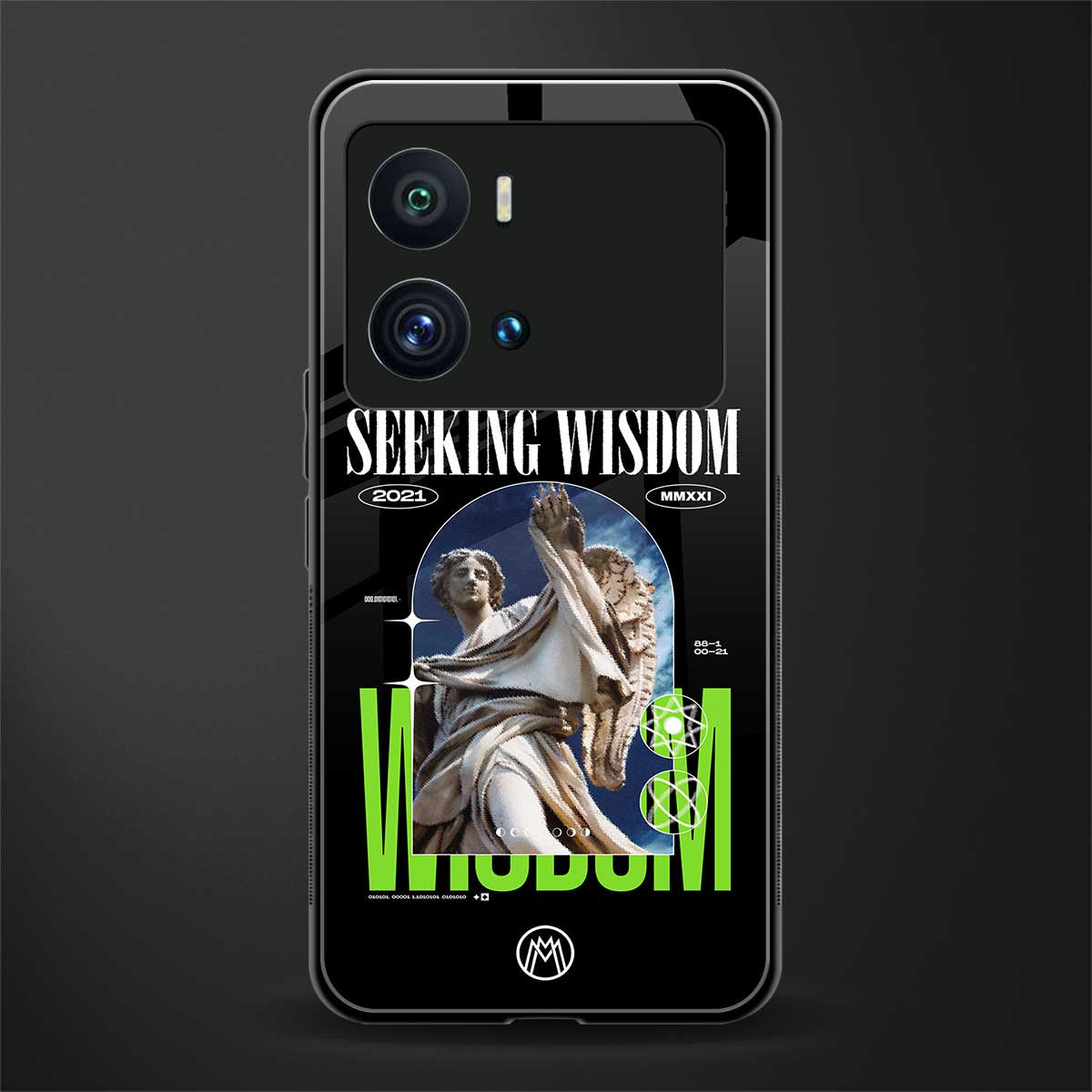 seeking wisdom back phone cover | glass case for iQOO 9 Pro