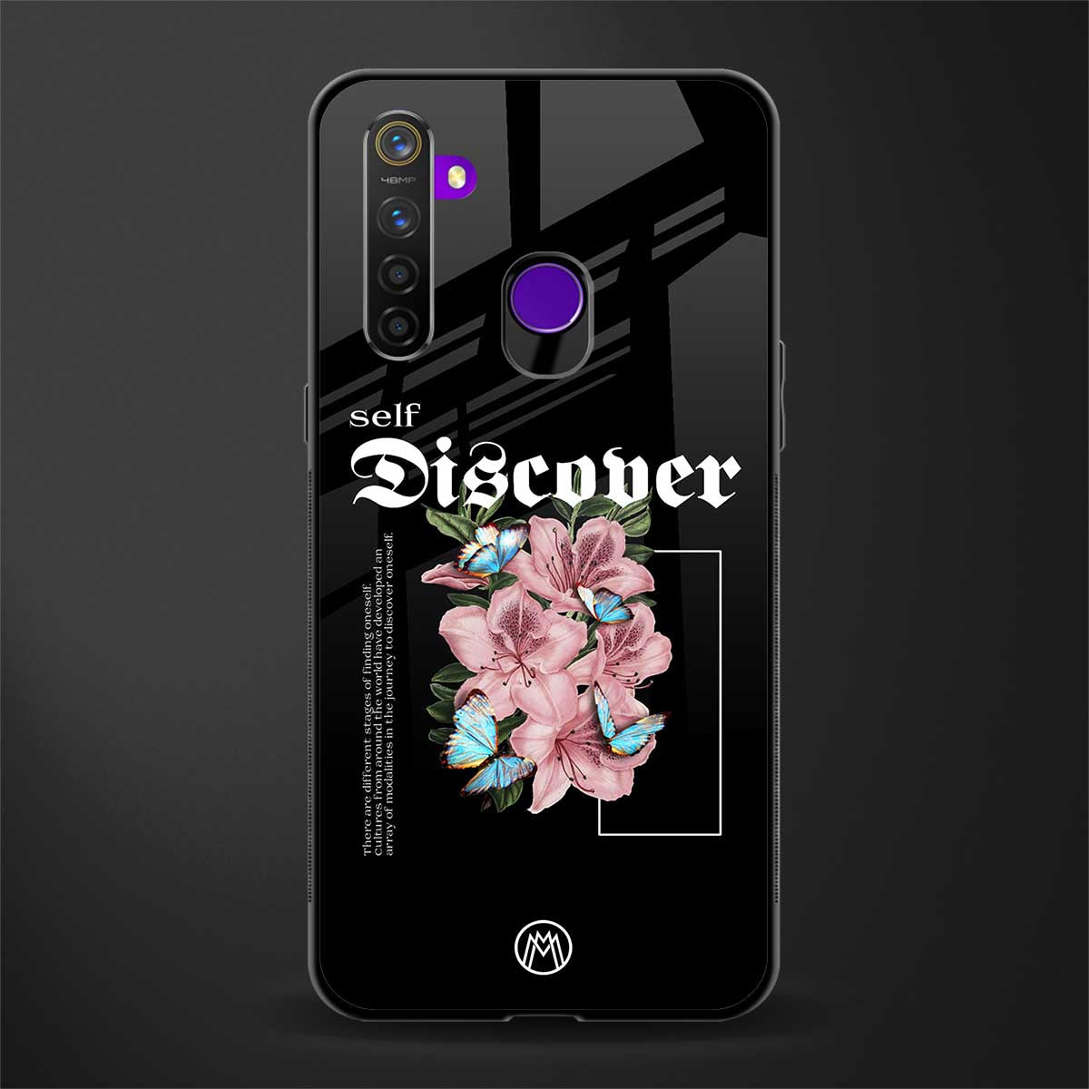 self discover glass case for realme 5 pro image