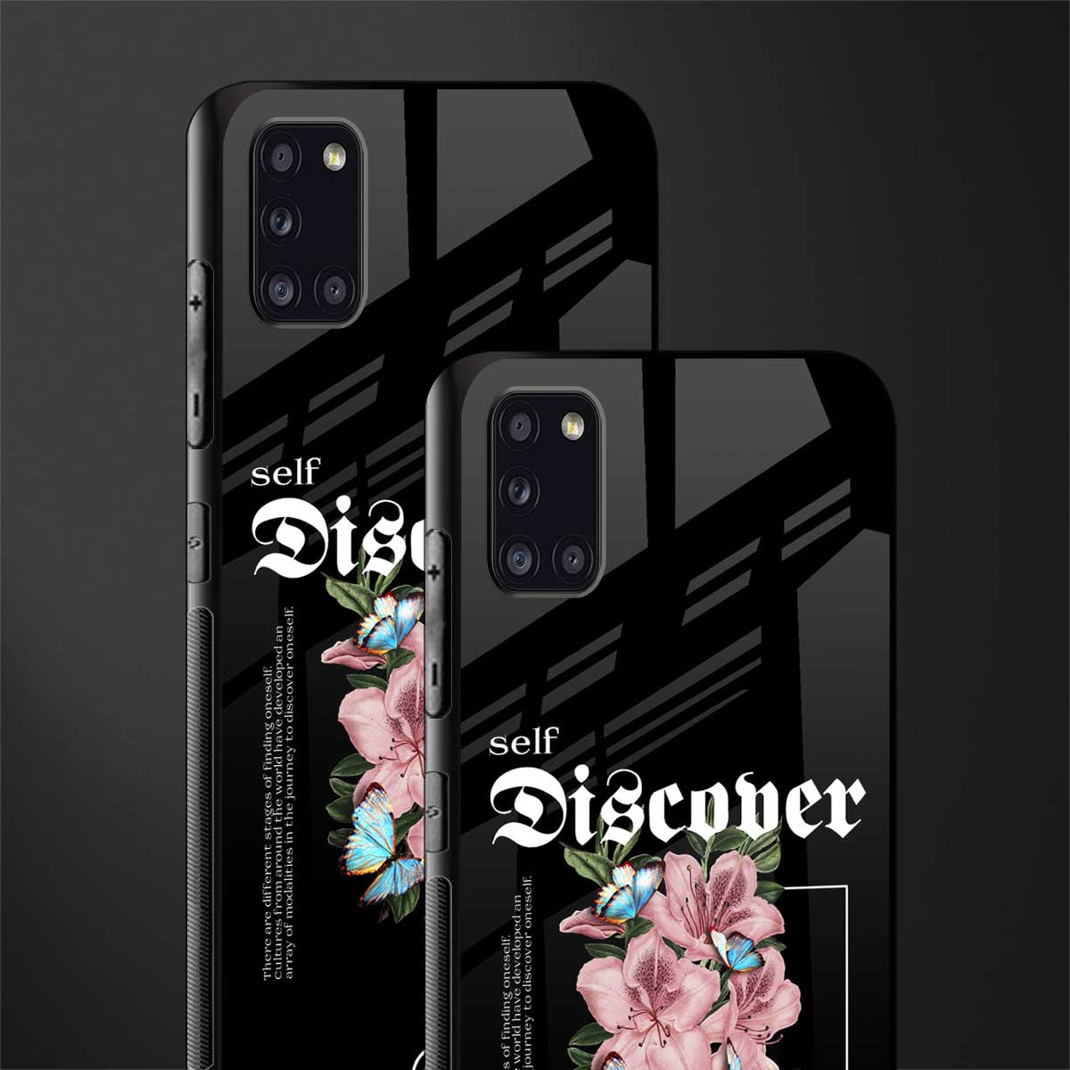 self discover glass case for samsung galaxy a31 image-2